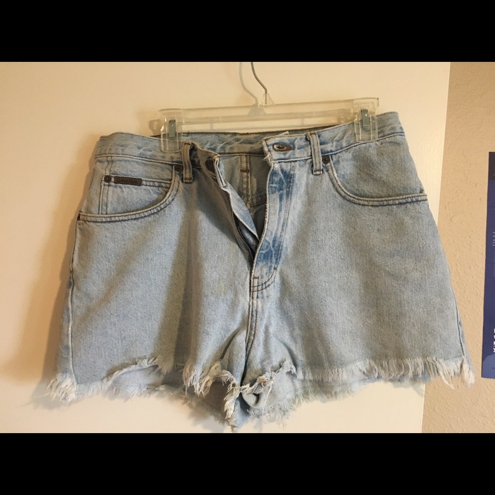 Vintage 90s Calvin Klein light denim shorts